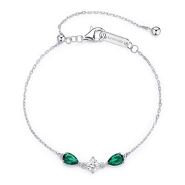 Brosway Fancy Collection FLG112 Sterling Silver Bracelet 185mm Sterling Silver Cubic Zirconia Life Green, Sterling Silver, Zirconia Life Green