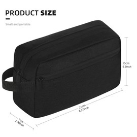 Icramsy Icramsy Travel Toiletry bag Toiletry bag for women men Hanging Cosmetic bag Travel accessories for Women Men (Black)