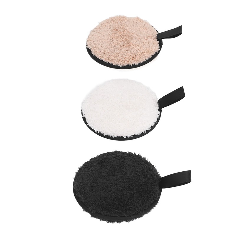 Makeup Remover Puff 3 Colors Purifies Skin Pore Cleansing Exfoliation