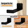 EVALD Floating Shelf Brackets w/ Lip | Hidden Black Carbon