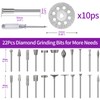 Diamond Grinding Bit Set for Dremel, Rotary Tool Grinding Cutting
