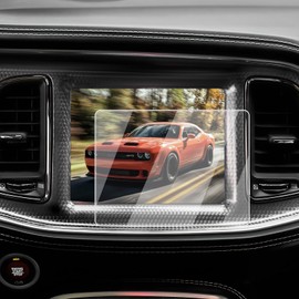 Screen Protector For 2015-2023 Challenger(R/T Scat Pack/SRT Hellcat/SRT Hellcat Redeye/SRT Super Stock) Accessories - 8.4-Inch Navigation Screen Protector 9H Tempered Glass - HD & Anti-Fingerprints