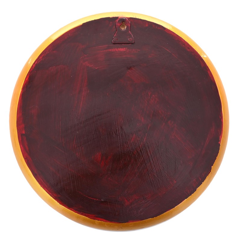 Hand Painted Decorative Wall Plate Round Display Wooden Plate Home