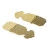 2Pcs Small Brass Hinges - Decorative Heavy Duty Strap Hinges,
