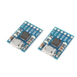 NOYITO CP2102 Micro USB to TTL Serial Module UART 6 Pin Serial Converter STC Downloader (Pack of 2)