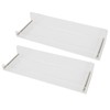 2Pcs Floating Wall Ledge Shelf Acrylic Concealed Bathroom Rack for