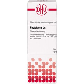 DHU Phytolacca D6 Dilution, 20 ml Solution