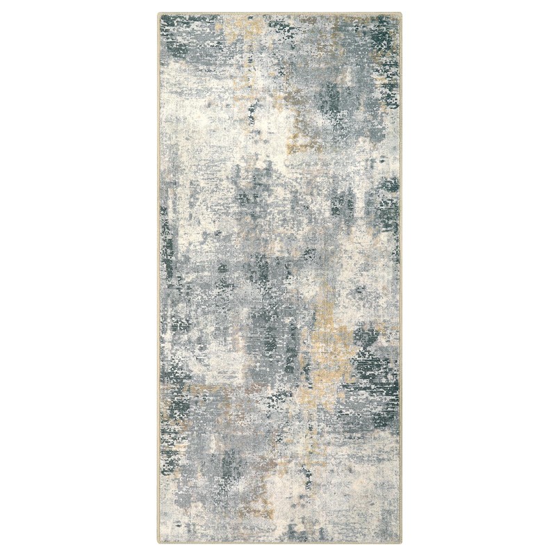 Morebes Modern 2x4 Bathroom Runner Rugs, Washable Abstract Rug Runners