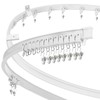 Flexible Bendable Ceiling Curtain Track Room Divider 12Ft Curved Curtain