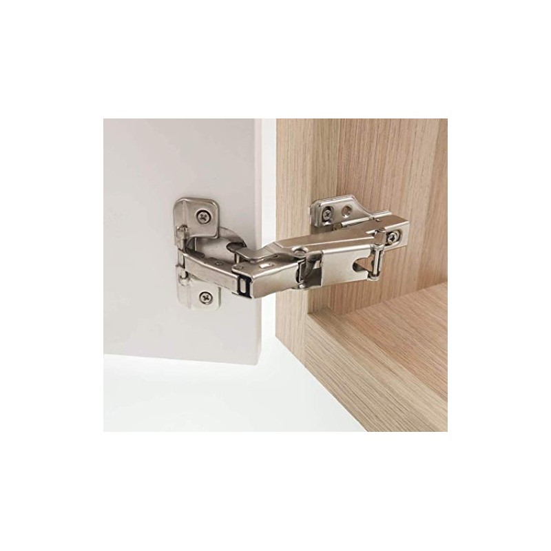 DECOBASICS Lazy Susan, Pie-Corner Kitchen Cabinet Hinge Set for Folding