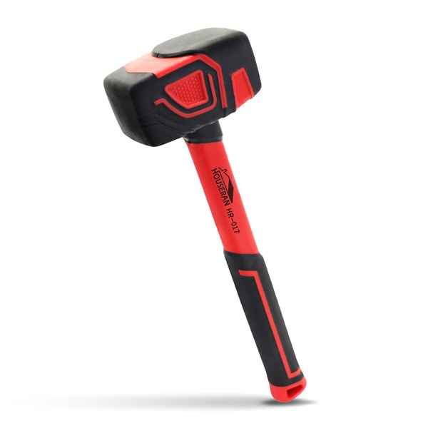 HOUSERAN Mallet, Rubber Mallet Hammer, 10 oz Mallets Hammers, Soft