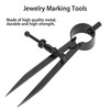 Fine Point Divider Jewellery Marking Tool Square Tapered Legs Engraving