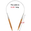 Mdoker Bamboo Circular Knitting Needle Size 10 24 Inch Circular