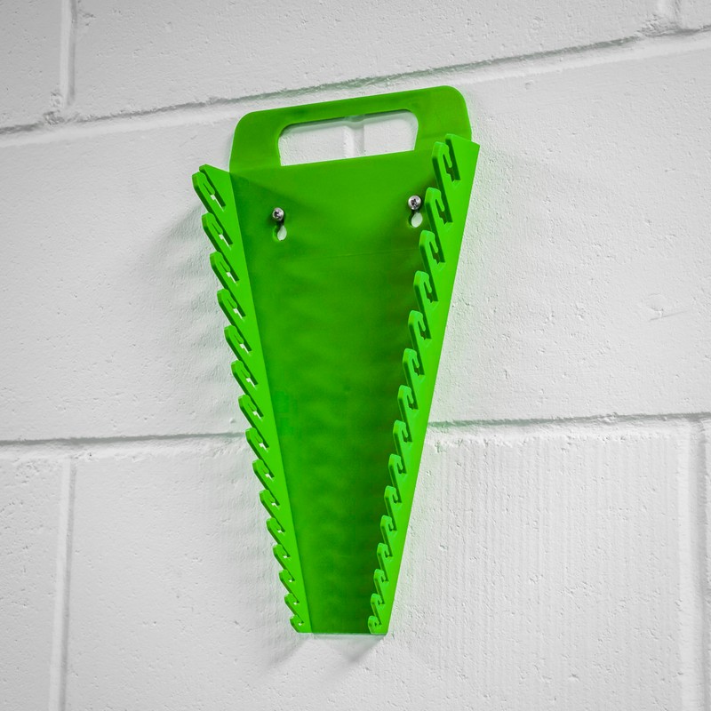Sealey Wr08Hv Spanner Rack Capacity 15 Spanners Hi-Vis Green