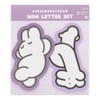 Sunstar Stationery Shiroiusagichan Letter Set, Die Cut Mini, Light Purple,