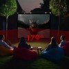 Maclean Portable Projection Screen - High-Quality Polyester Screen with 25