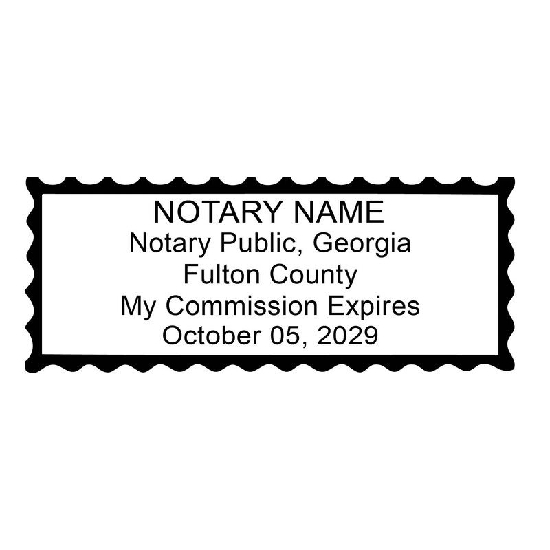 Georgia Notary Stamp | Hubco 4913 Self-Inking Stamp (Green)