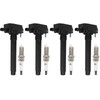 ASAPE 4PCS Ignition Coil Pack UF648 and 4PCS Iridium Spark