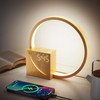 Bedside Lamp with Alarm Clock, LED Touch Lamp with 2
