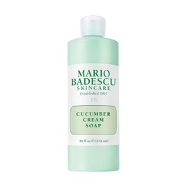 Mario Badescu Jabón en crema de pepino - Limpiador facial suave y cremoso con vitaminas y minerales - Elimina maquillaje ligero, aceite e impurezas - 