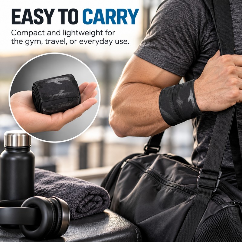 Ultra-Thin Wrist Brace for Workout Support – Soft Knit Polyester