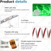 SHENKENUO Green 5M LED Boat Lights Kit Waterproof Pod Bright