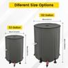 Doppy 53 Gallon Collapsible Rain Barrel, Portable PVC Rainwater Collection