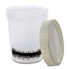 25 x Urine Sample Cup Screw Cap 120 ml with