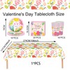53Pcs Easter Party Tablecloth,Cups,Plates,Napkins Decorations for Bunny Egg Tableware Set,Disposable