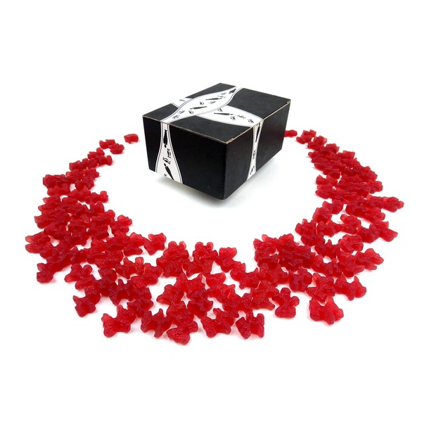 Cuckoo Luckoo Classic Red Licorice Scottie Dogs, 2 lb Bag in a BlackTie Box