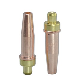 RIVERWELD Propane Natural Gas Cutting Tips 3-GPN Size 1 & 3-GPN-1 Fit Victor-style Oxygen Oxy Oxyfuel Cutter Torch Made of Copper Pack of 2