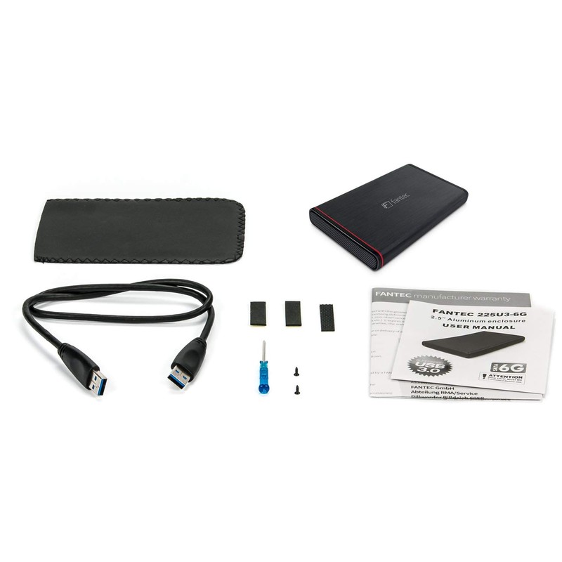 FANTEC 1661 External Hard Drive Enclosure for 6.35 cm (2.5