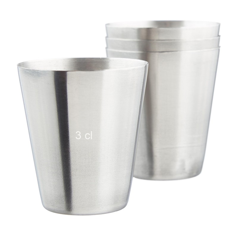 Relaxdays 2 x XXL Hip Flask Stainless Steel Giant Hip