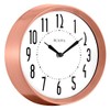 Bulova Cleaver Wall Clock, Copper