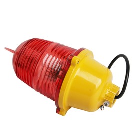 Aviation Obstruction Light, Multipurpose Warning Beacon Light High Strength Waterproof for Marine (AC110V Constant On)