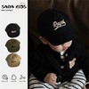 Cute Korean Style Baby Hat for Spring & Autumn (4 Months - 2 Years Old, 43-48cm) Black + Recommended for 4 Months-2 Years + Velcro Adjustment 3ea