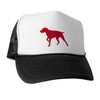 CafePress German Shorthaired Pointer Snapback Trucker Hat Black/White