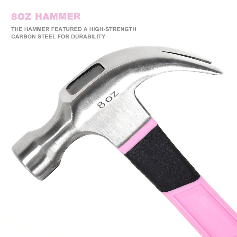 FASTPRO 14-Piece Pink Tool Kit, Hand Tool Set for women,