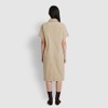 JAJU [JAJU] Women's Cotton Short Sleeve Dress_Beige