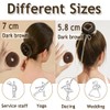 Hair Donut Bun Set of 4 Hair Band with 20