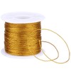 jijAcraft 328 Feet Gold String Metallic Thread, 1mm Metallic Cord