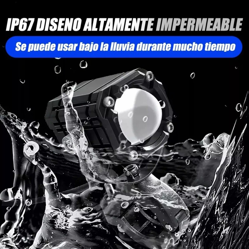 2pcs Faros De Lupa Luz Led Spot Luz Para Moto
