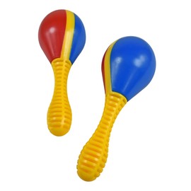Percussion Plus PP545 Pair of Plastic Chiquitas - Blue and Red