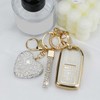 YIKECASE Key Fob Cover with Diamond Keychain Car Key Holder