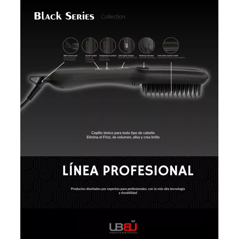 UBBU Cepillo Alisador Para Cabello Profesional Ionico