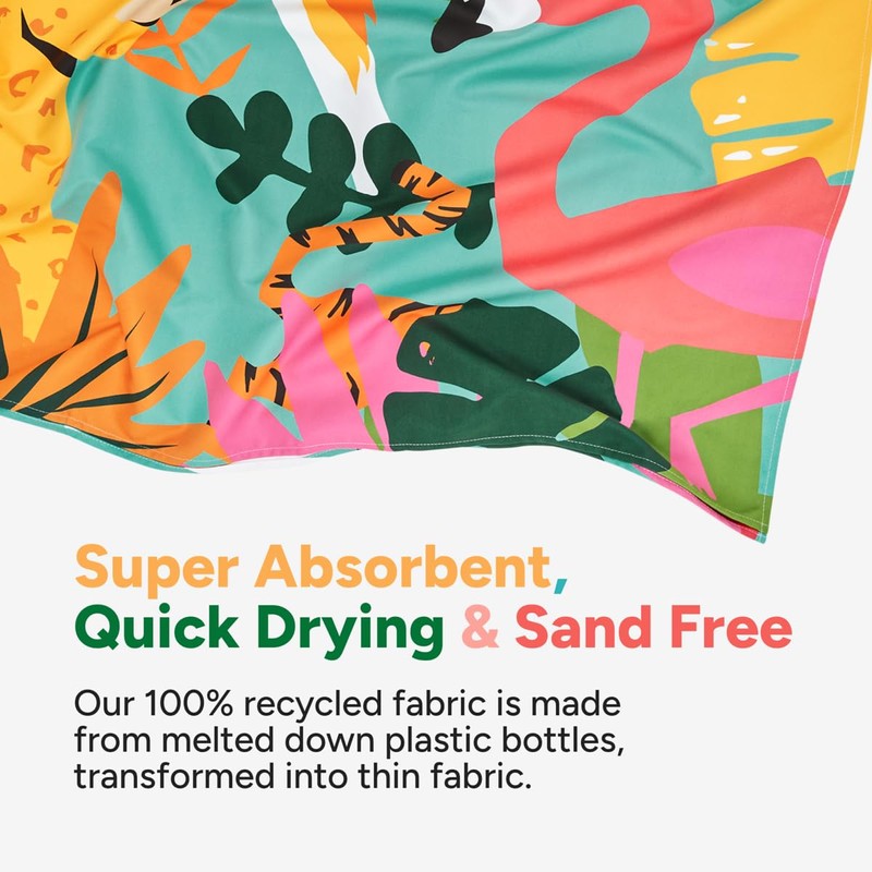 Dock & Bay Beach Towel - Quick Dry, Sand Free