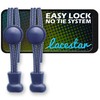 Lacestar No Tie Elastic Laces 120CM Elastic Shoe Laces No