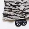 ecomoco モコモコアニマルフェイスタオル 4.Zebra-black MOAFT-04