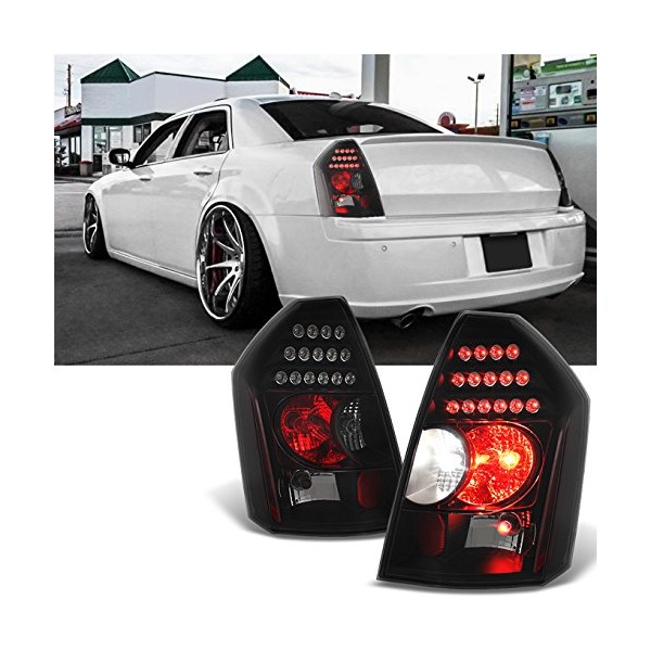 AKKON - For 2005 2006 2007 Chrysler 300 Black Smoke