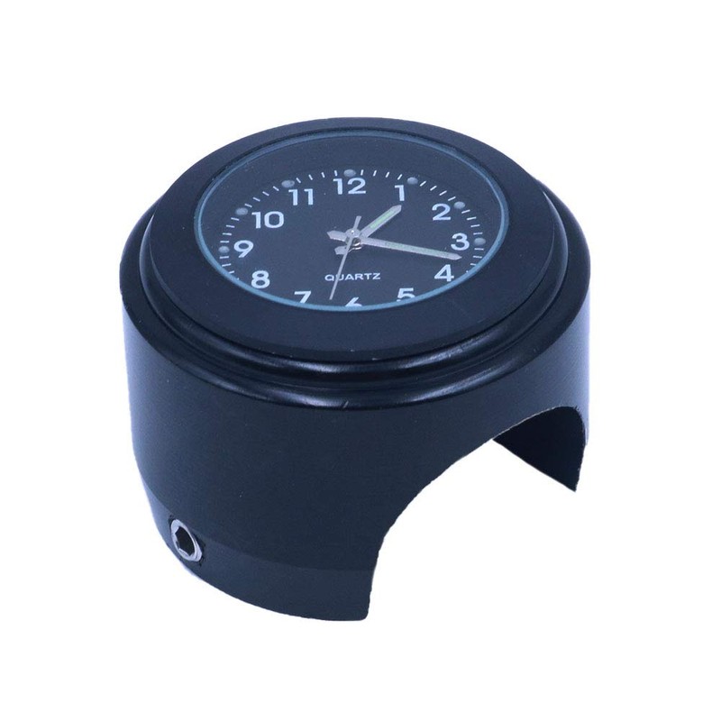ANCLLO Car Dashboard Clock, Classic Small Round Table Onboard Quartz